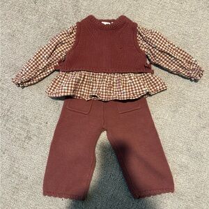 Zara Knit Toddler Girl Outfit